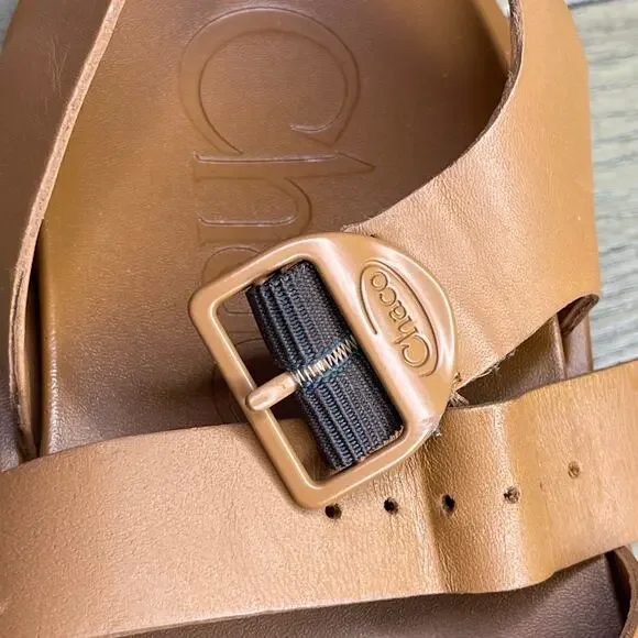 Chaco women’s Townes Leather Sandal size 8 NWOT Cashew - Picture 8 of 10